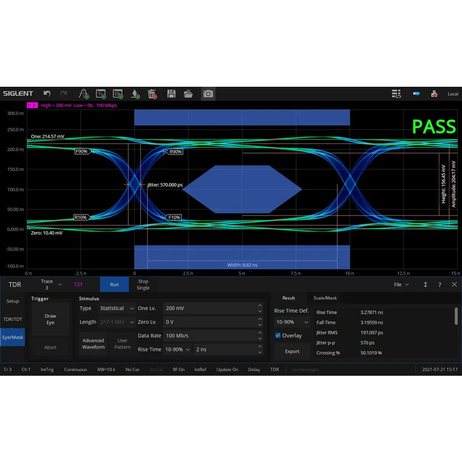 Siglent SNA6000-TDR Enhanced Zeitbereichsanalysesoftware
