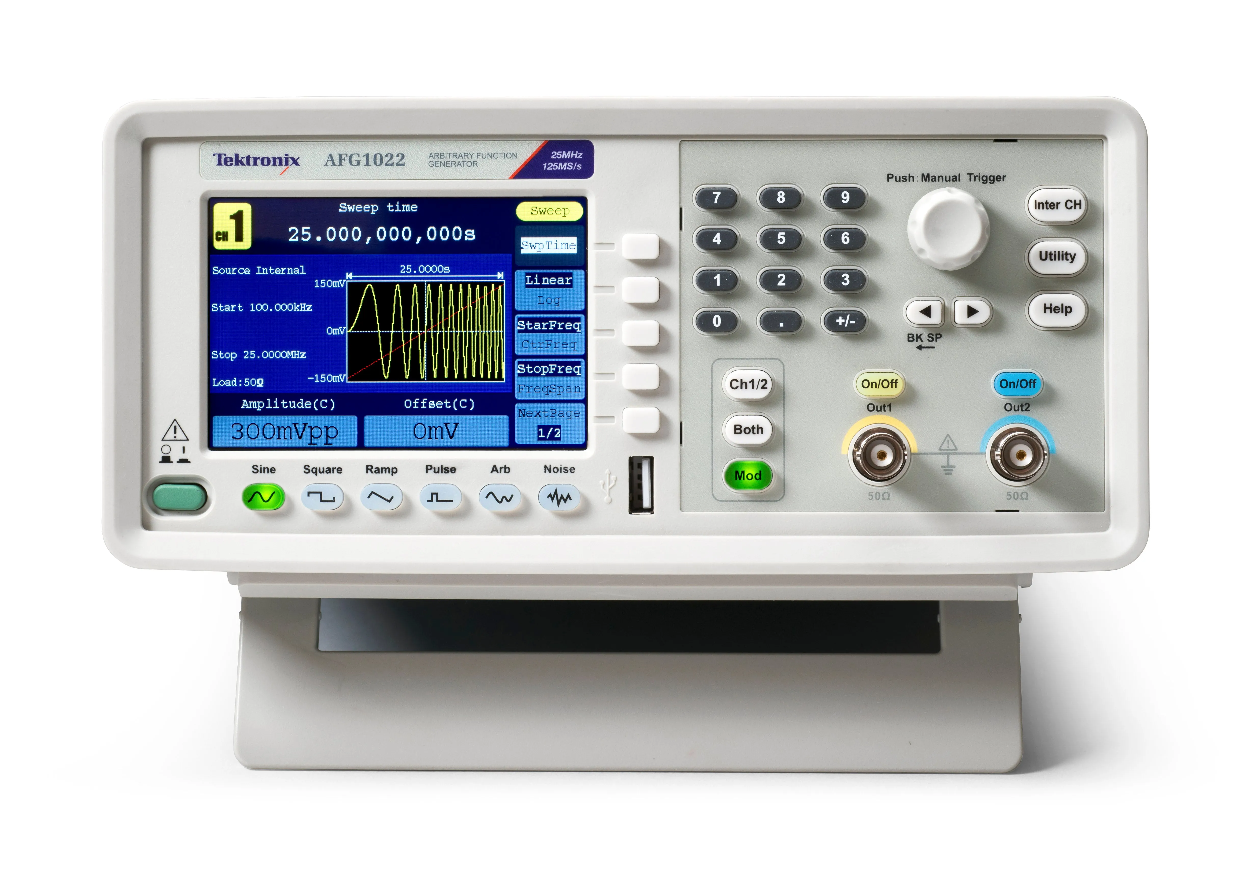 Tektronix AFG1022 Funktionsgenerator für beliebige Wellenformen
