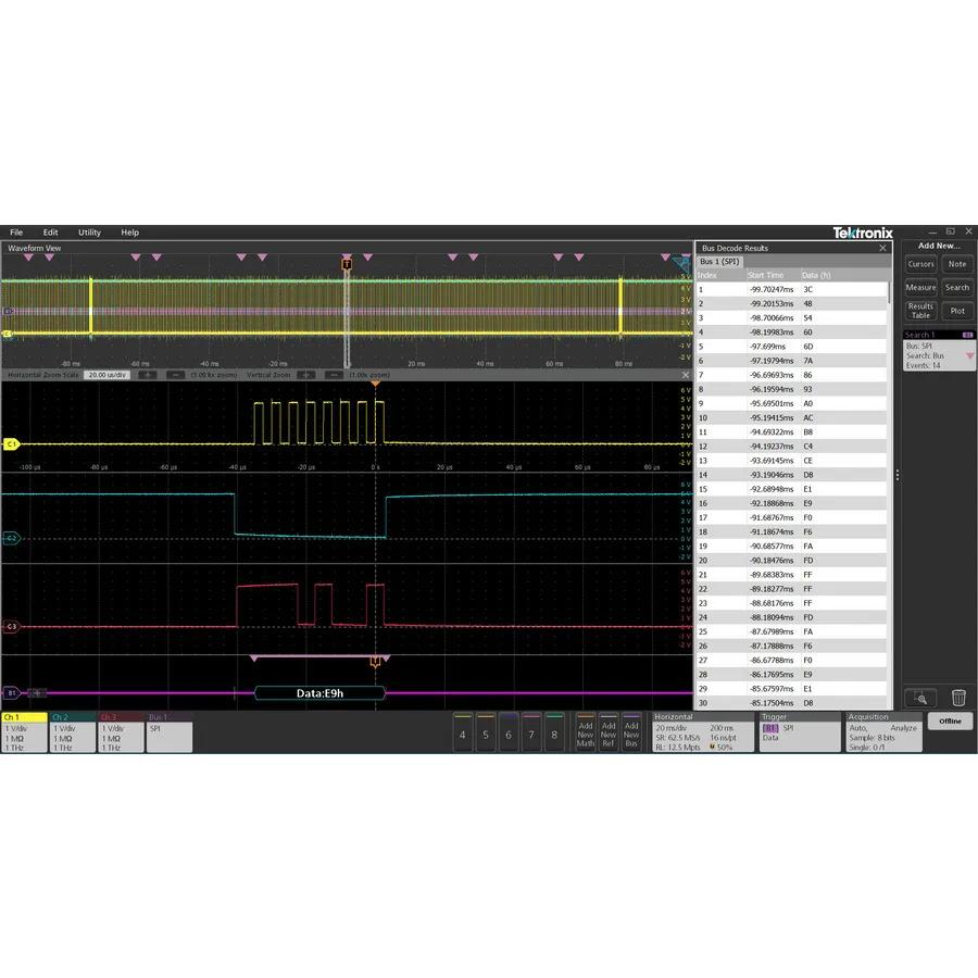 Tektronix TEKSCOPE-PRO-SR Pro-Seriendecodierer-Softwarelizenz