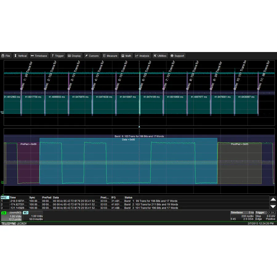 Teledyne LeCroy WS3K-FLEXRAYBUS TD FlexRay Trigger- und Dekodierungspaket