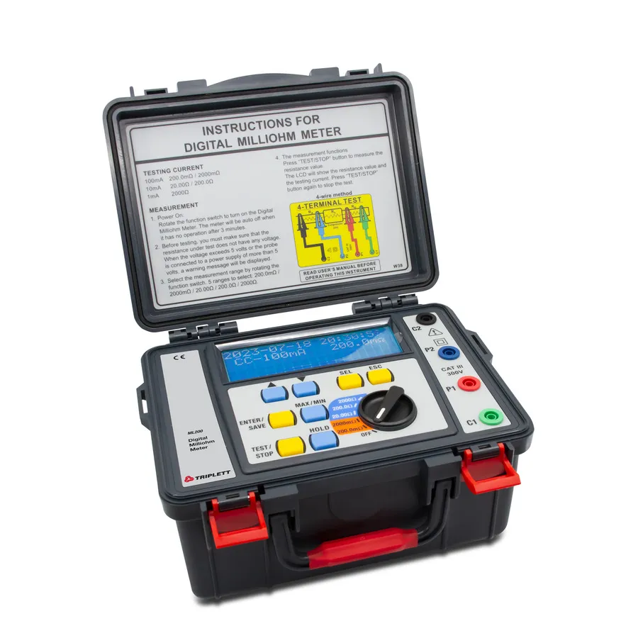 Triplett ML200 Batteriebetriebenes Milliohm-Meter