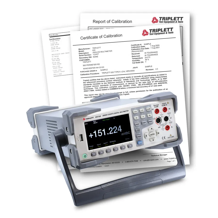 Triplett MM750B-NIST Digitales Multimeter