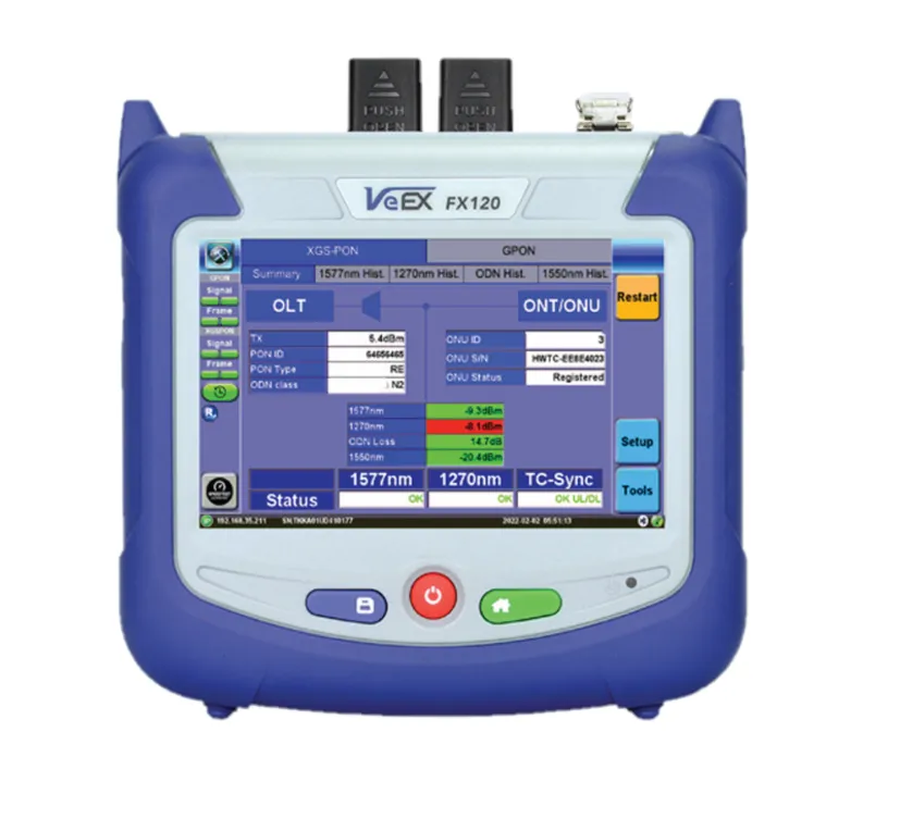 VeEX FX120 Fortgeschrittener PON Analyzer