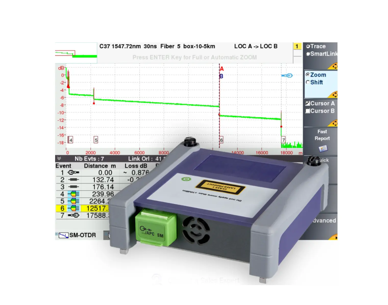 Viavi E41DWDMC-APC DWDM-OTDR-Modul