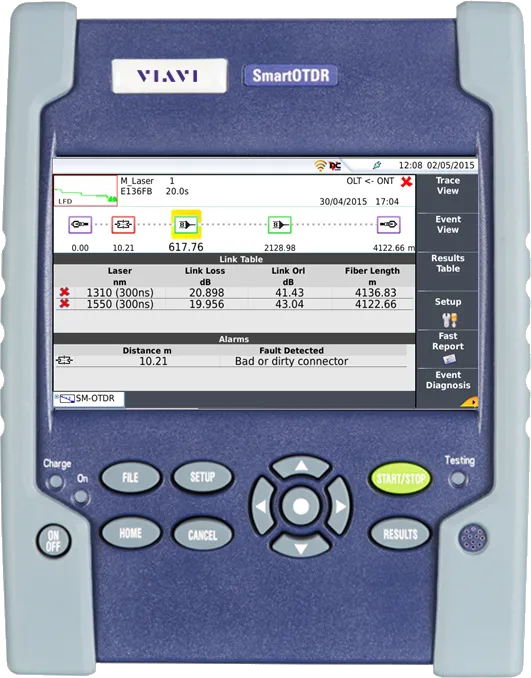 Viavi SMARTOTDR138FA-P1A tragbarer Glasfaser-Tester